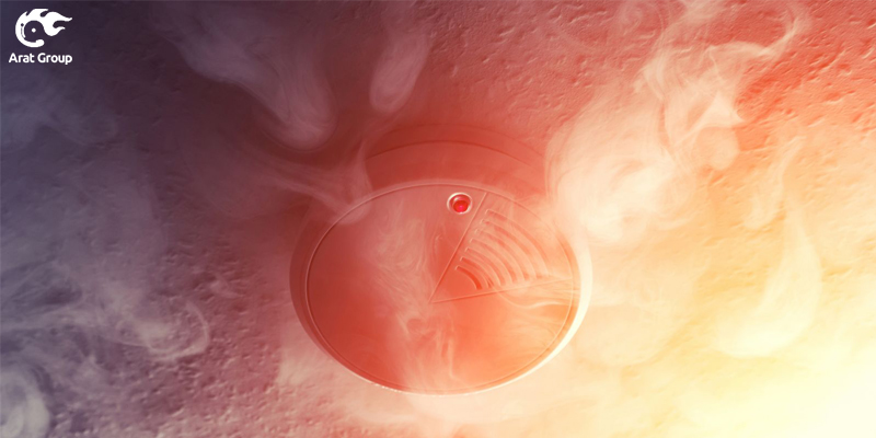 نصب دتکتور حرارتی در سقف‌های شیب‌دار