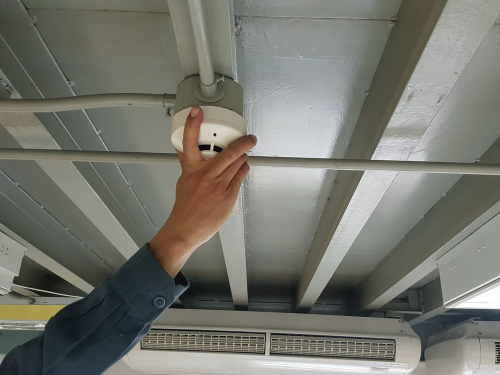 راه‌اندازی دتکتور دودی مکشی