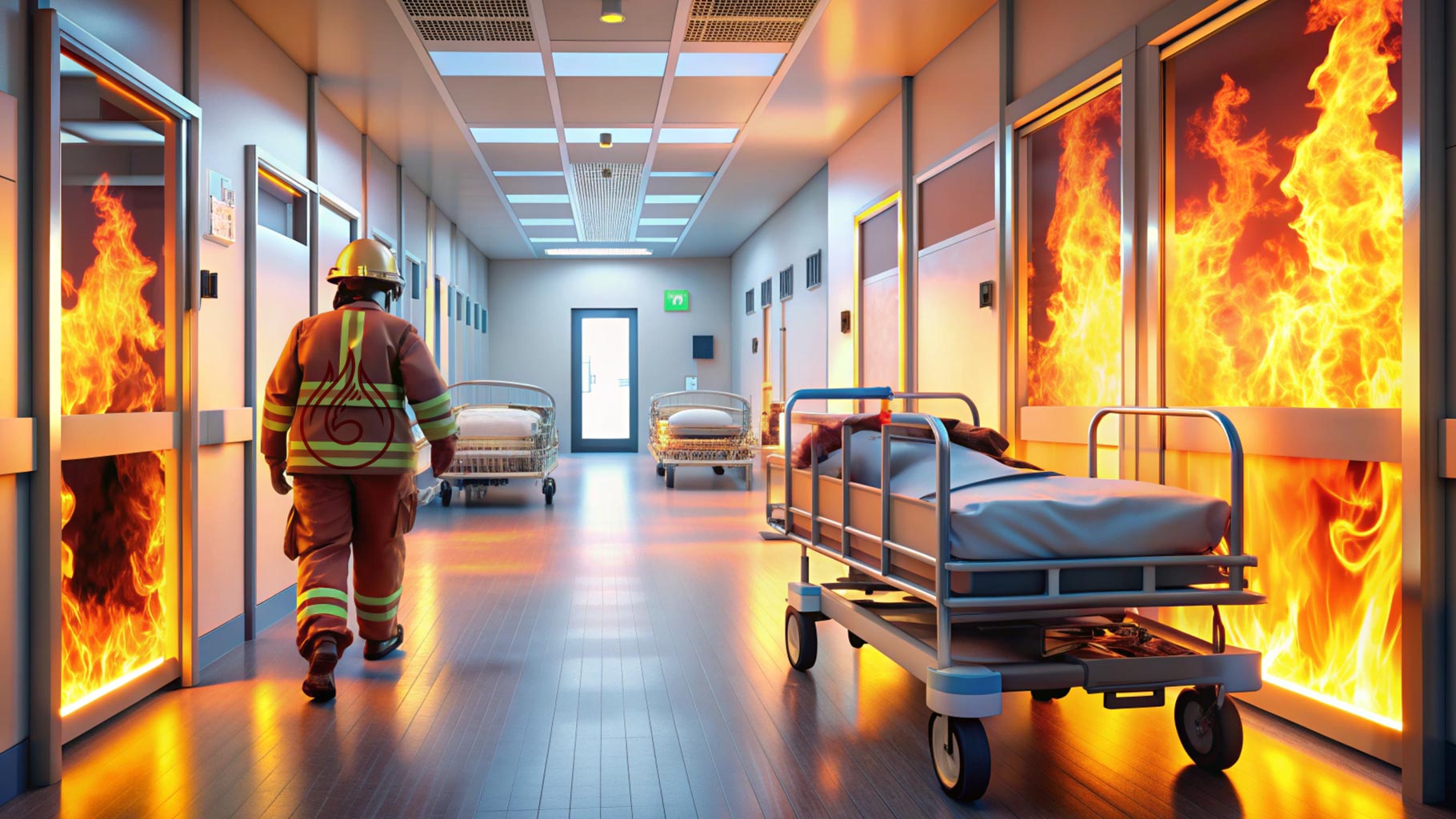 تاییدیه سازمان آتش نشانی برای مراکز درمانی